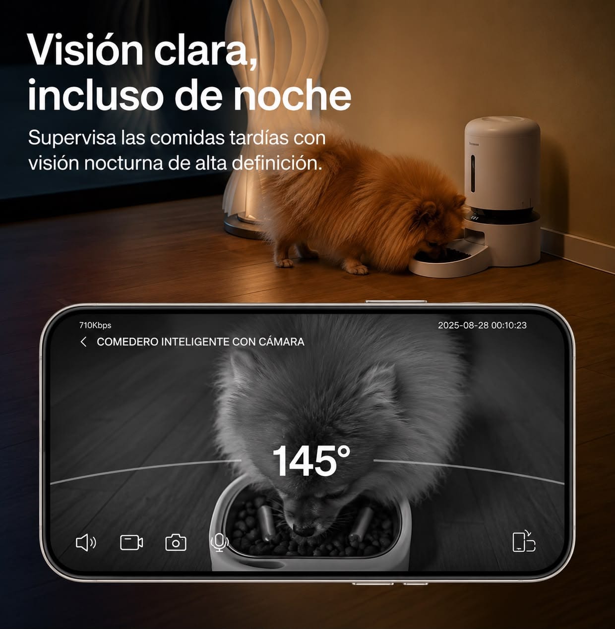 Comedero 5G con Cámara WiFi y Control Remoto